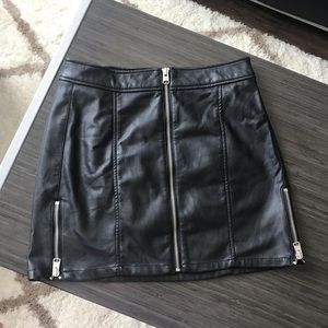Express Faux Leather Mini Skirt